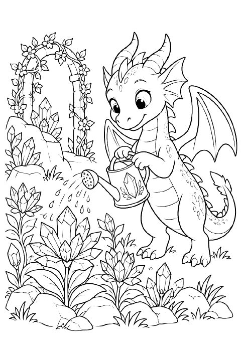 Fantasy and Imagination coloring page example